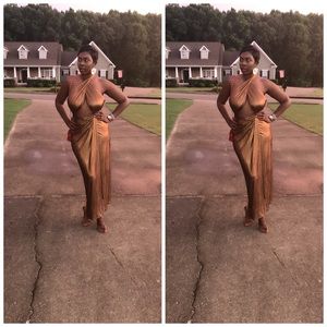 Goddess Bronze Dress